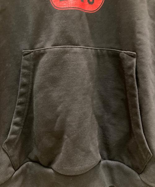 DIESEL（ディーゼル）DIESEL (ディーゼル) ロゴプリントプルオーバーパーカー ブラック サイズ:XXLの古着・服飾アイテム