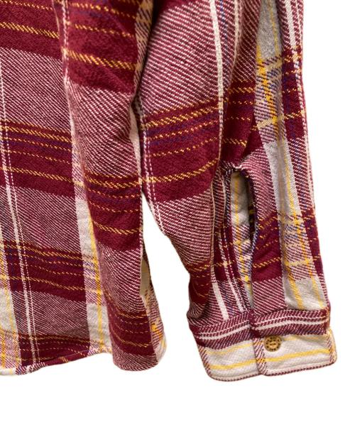 N.HOOLYWOOD（エヌ ハリウッド）N.HOOLYWOOD (エヌ ハリウッド) big mac (ビッグマック) コオラボチェックネルシャツ バーガンディー(BURGUNDY CHE サイズ:Lの古着・服飾アイテム