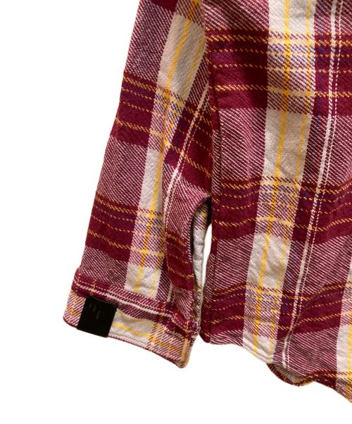 N.HOOLYWOOD（エヌ ハリウッド）N.HOOLYWOOD (エヌ ハリウッド) big mac (ビッグマック) コオラボチェックネルシャツ バーガンディー(BURGUNDY CHE サイズ:Lの古着・服飾アイテム