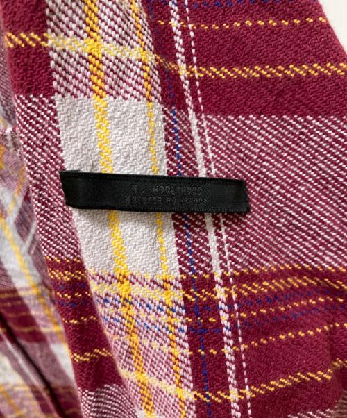 N.HOOLYWOOD（エヌ ハリウッド）N.HOOLYWOOD (エヌ ハリウッド) big mac (ビッグマック) コオラボチェックネルシャツ バーガンディー(BURGUNDY CHE サイズ:Lの古着・服飾アイテム