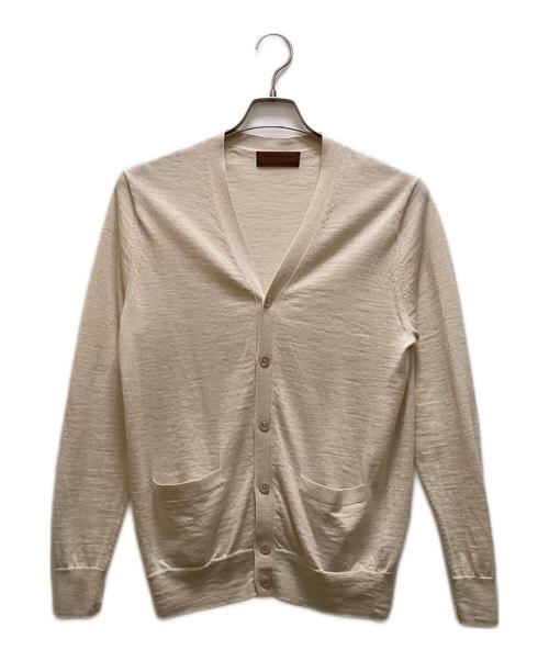 TOMORROW LAND tricot（トゥモローランド トリコ）TOMORROW LAND tricot (トゥモローランド トリコ) アルパカシルク Vネックカーディガン ベージュ サイズ:Sの古着・服飾アイテム
