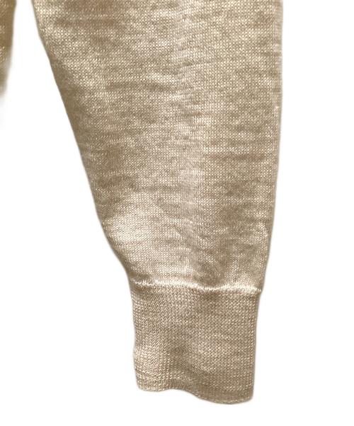 TOMORROW LAND tricot（トゥモローランド トリコ）TOMORROW LAND tricot (トゥモローランド トリコ) アルパカシルク Vネックカーディガン ベージュ サイズ:Sの古着・服飾アイテム