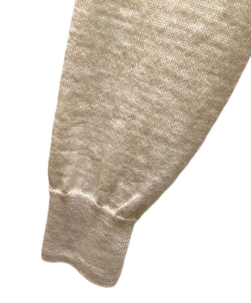 TOMORROW LAND tricot（トゥモローランド トリコ）TOMORROW LAND tricot (トゥモローランド トリコ) アルパカシルク Vネックカーディガン ベージュ サイズ:Sの古着・服飾アイテム