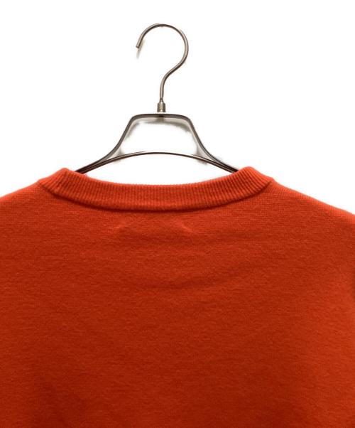 TOMORROW LAND tricot（トゥモローランド トリコ）TOMORROW LAND tricot (トゥモローランド トリコ) ウールナイロン ミラノリブ クルーネックプルオーバーニット オレンジ サイズ:Mの古着・服飾アイテム