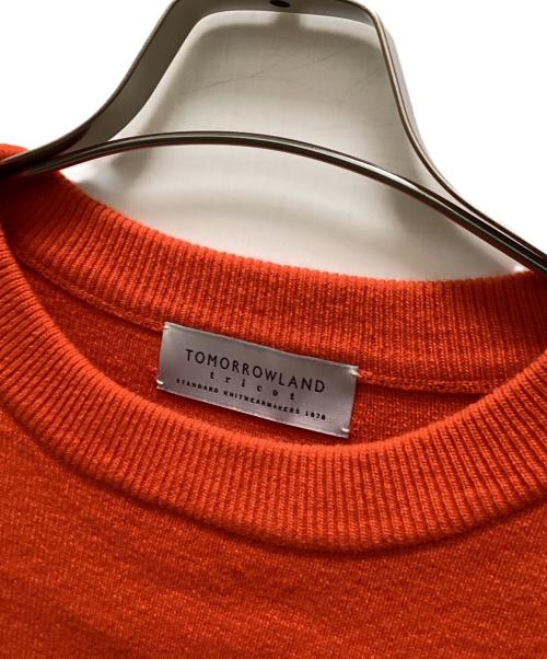 TOMORROW LAND tricot（トゥモローランド トリコ）TOMORROW LAND tricot (トゥモローランド トリコ) ウールナイロン ミラノリブ クルーネックプルオーバーニット オレンジ サイズ:Mの古着・服飾アイテム