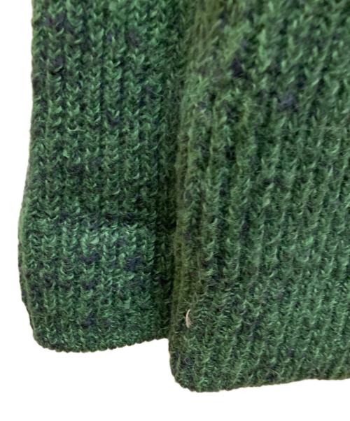 AURALEE（オーラリー）AURALEE (オーラリー) ウール・アルパカ ミックス ジップタートルネックニット グリーン(TOP MIX GREEN) サイズ:4の古着・服飾アイテム