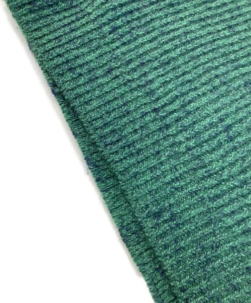 AURALEE（オーラリー）AURALEE (オーラリー) ウール・アルパカ ミックス ジップタートルネックニット グリーン(TOP MIX GREEN) サイズ:4の古着・服飾アイテム