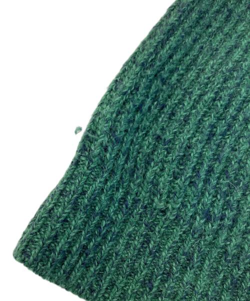 AURALEE（オーラリー）AURALEE (オーラリー) ウール・アルパカ ミックス ジップタートルネックニット グリーン(TOP MIX GREEN) サイズ:4の古着・服飾アイテム