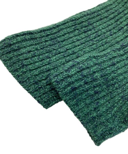 AURALEE（オーラリー）AURALEE (オーラリー) ウール・アルパカ ミックス ジップタートルネックニット グリーン(TOP MIX GREEN) サイズ:4の古着・服飾アイテム