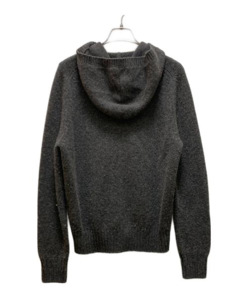 Saint Laurent Paris（サンローランパリ）Saint Laurent Paris (サンローランパリ) キャメルニット ダブルジップパーカー グレー サイズ:Ｓの古着・服飾アイテム