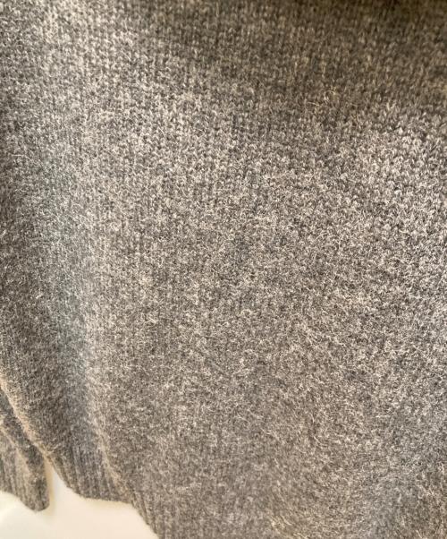 Saint Laurent Paris（サンローランパリ）Saint Laurent Paris (サンローランパリ) キャメルニット ダブルジップパーカー グレー サイズ:Ｓの古着・服飾アイテム