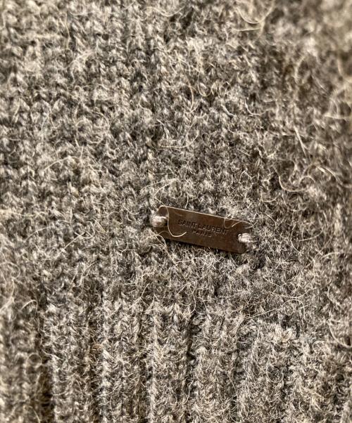 Saint Laurent Paris（サンローランパリ）Saint Laurent Paris (サンローランパリ) キャメルニット ダブルジップパーカー グレー サイズ:Ｓの古着・服飾アイテム