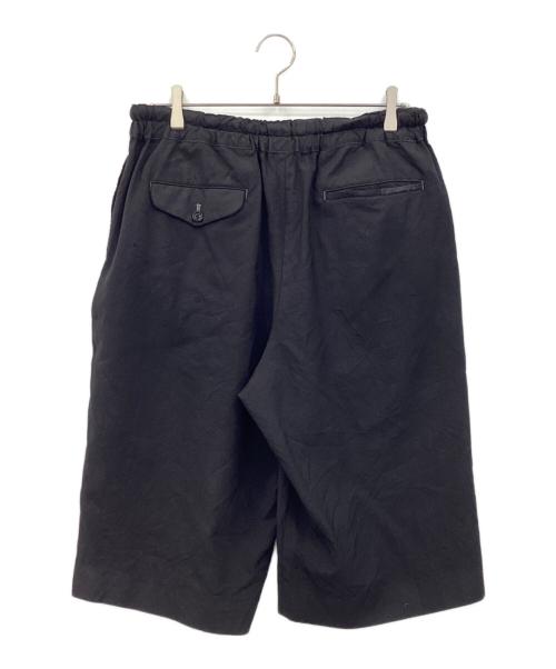 COMME des GARCONS HOMME PLUS（コムデギャルソンオムプリュス）COMME des GARCONS HOMME PLUS (コムデギャルソンオムプリュス) 製品染めウールハーフパンツ ブラック サイズ:Mの古着・服飾アイテム