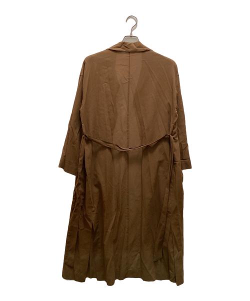 PLAIN PEOPLE（プレインピープル）PLAIN PEOPLE (プレインピープル) 張り感コットン ビッグシルエット シャツカーディガン ブラウン サイズ:3の古着・服飾アイテム