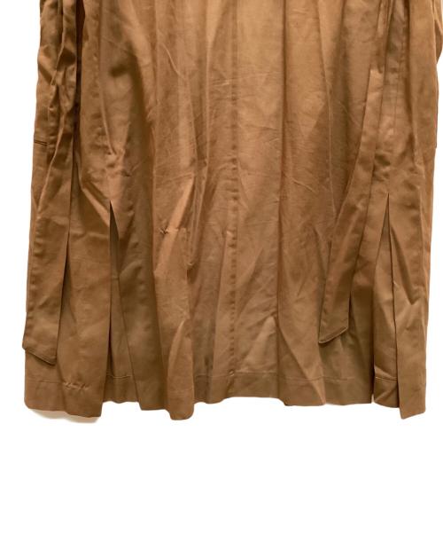 PLAIN PEOPLE（プレインピープル）PLAIN PEOPLE (プレインピープル) 張り感コットン ビッグシルエット シャツカーディガン ブラウン サイズ:3の古着・服飾アイテム