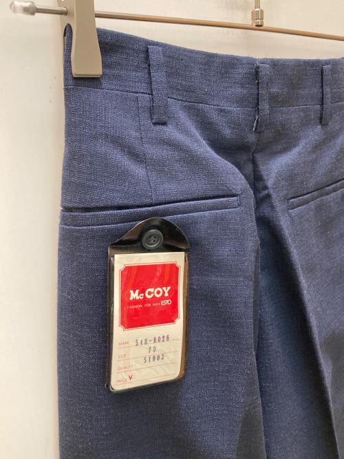 McCoy fashion for men esto（マッコイ）McCoy fashion for men esto (マッコイ) スラックス ネイビー サイズ:70の古着・服飾アイテム
