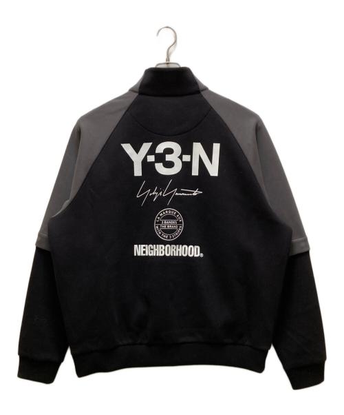 Y-3（ワイスリー）Y-3 (ワイスリー) NEIGHBORHOOD (ネイバーフッド) コラボ3ストライプトラックジャケット　 ブラック サイズ:ＸＬの古着・服飾アイテム