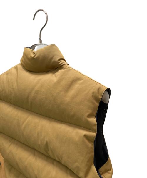 Crescent Down Works（クレセントダウンワークス）Crescent Down Works (クレセントダウンワークス) ダブルジップダウンベスト ベージュ サイズ:Sの古着・服飾アイテム