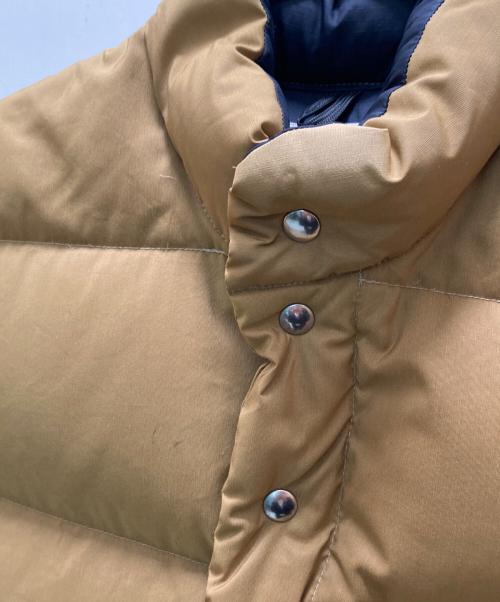 Crescent Down Works（クレセントダウンワークス）Crescent Down Works (クレセントダウンワークス) ダブルジップダウンベスト ベージュ サイズ:Sの古着・服飾アイテム