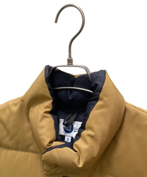 Crescent Down Works（クレセントダウンワークス）Crescent Down Works (クレセントダウンワークス) ダブルジップダウンベスト ベージュ サイズ:Sの古着・服飾アイテム