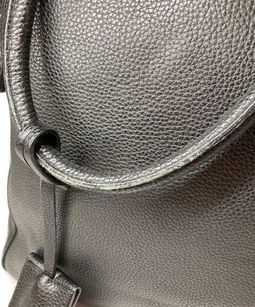 JIL SANDER（ジルサンダー）JIL SANDER (ジルサンダー) レザーハンドバッグ ブラックの古着・服飾アイテム