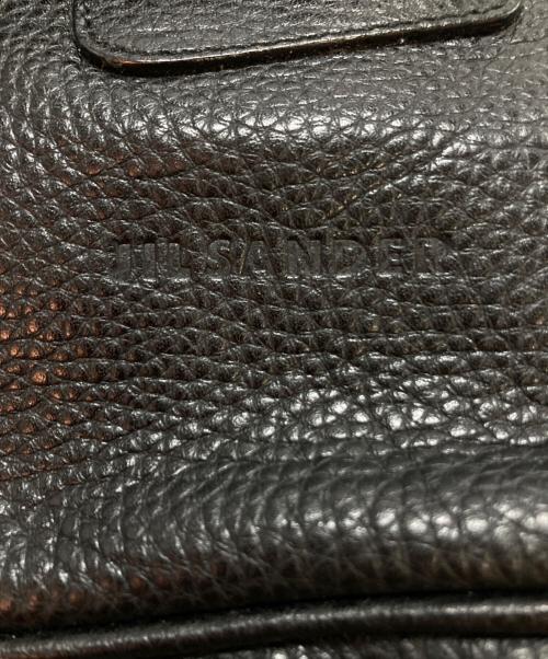 JIL SANDER（ジルサンダー）JIL SANDER (ジルサンダー) レザーハンドバッグ ブラックの古着・服飾アイテム