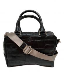 Bajolugo（バジョルゴ）の古着「型押し2WAYショルダーバッグ」｜ブラック