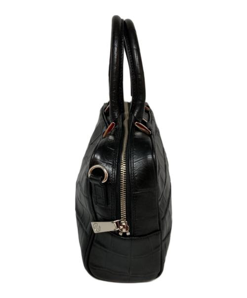 Bajolugo（バジョルゴ）Bajolugo (バジョルゴ) 型押し2WAYショルダーバッグ ブラックの古着・服飾アイテム