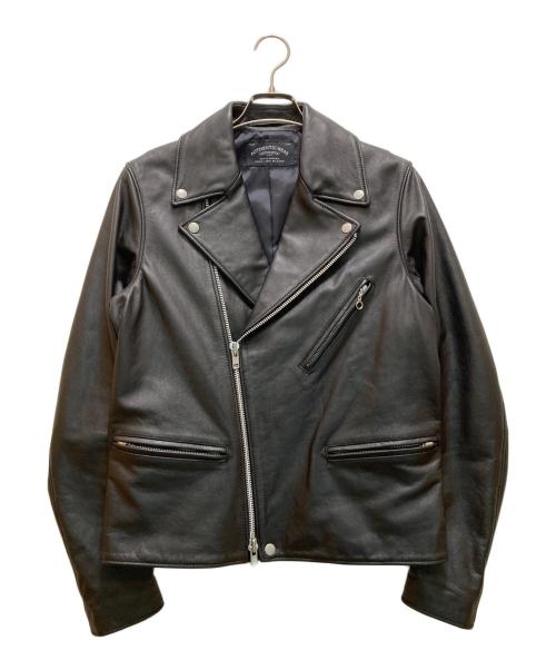 green label relaxing（グリーンレーベルリラクシング）green label relaxing (グリーンレーベルリラクシング) SC SOFT/COW ダブル ライダース ブラック サイズ:Lの古着・服飾アイテム