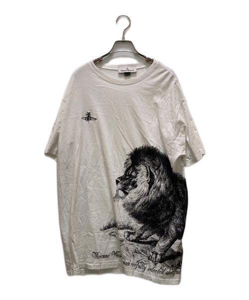 Vivienne Westwood（ヴィヴィアンウエストウッド）Vivienne Westwood (ヴィヴィアンウエストウッド) アニマルプリントTシャツ ホワイト サイズ:ＸＬの古着・服飾アイテム