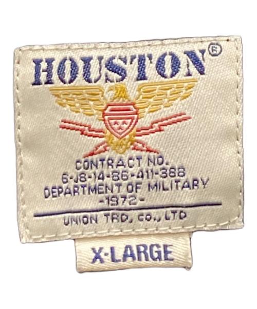 HOUSTON（ヒューストン）HOUSTON (ヒューストン) 開襟刺繍スーベニアシャツ ブラック サイズ:XLの古着・服飾アイテム
