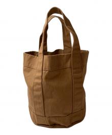 MARGARET HOWELL（マーガレットハウエル）の古着「キャンバストートバッグ」｜ブラウン