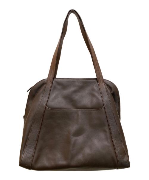 MOTHERHOUSE（マザーハウス）MOTHERHOUSE (マザーハウス) ボストン トート M ブラウンの古着・服飾アイテム