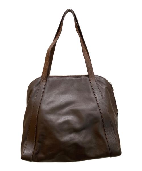 MOTHERHOUSE（マザーハウス）MOTHERHOUSE (マザーハウス) ボストン トート M ブラウンの古着・服飾アイテム