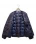中古・古着 TAION (タイオン) ノーカラーインナーダウンジャケット ネイビー サイズ:不明：4000円