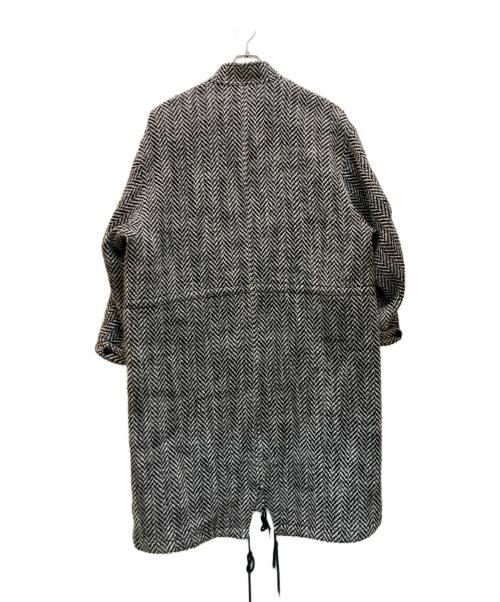 MAISON SPECIAL（メゾンスペシャル）MAISON SPECIAL (メゾンスペシャル) プライムオーバーヘリンボンモッズコート ブラック×ホワイト サイズ:1の古着・服飾アイテム