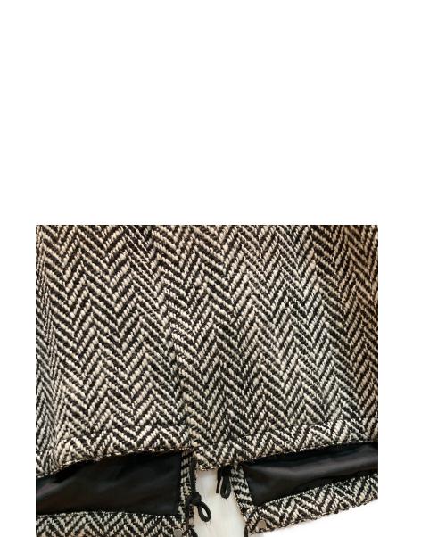 MAISON SPECIAL（メゾンスペシャル）MAISON SPECIAL (メゾンスペシャル) プライムオーバーヘリンボンモッズコート ブラック×ホワイト サイズ:1の古着・服飾アイテム