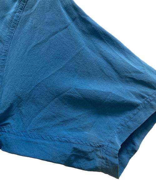 AVANTI（アヴァンティ）AVANTI (アヴァンティ) バックデザインシルクアロハシャツ ブルー サイズ:Sの古着・服飾アイテム
