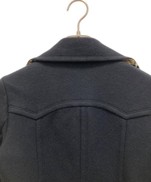 BURBERRY BLUE LABEL（バーバリー ブルー レーベル）BURBERRY BLUE LABEL (バーバリー ブルー レーベル) 裏ノバチェックアンゴラ混チェスターコート ブラック サイズ:38の古着・服飾アイテム