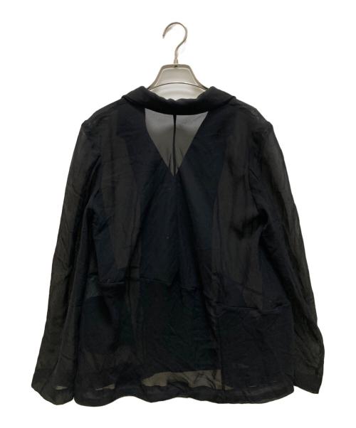 COMME des GARCONS（コムデギャルソン）COMME des GARCONS (コムデギャルソン) ヴィンテージシースルージャケット ブラック サイズ:Sの古着・服飾アイテム