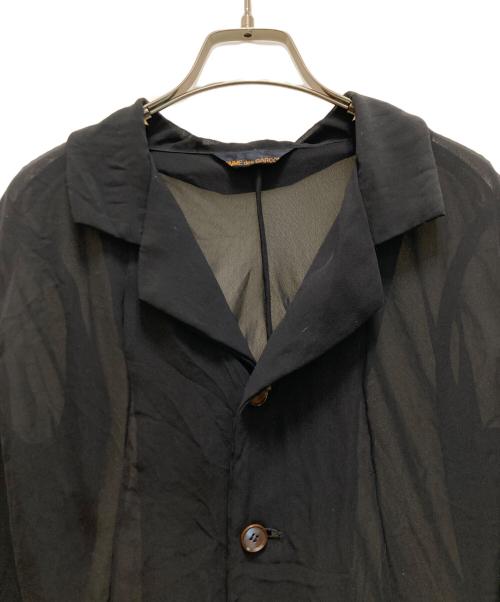 COMME des GARCONS（コムデギャルソン）COMME des GARCONS (コムデギャルソン) ヴィンテージシースルージャケット ブラック サイズ:Sの古着・服飾アイテム