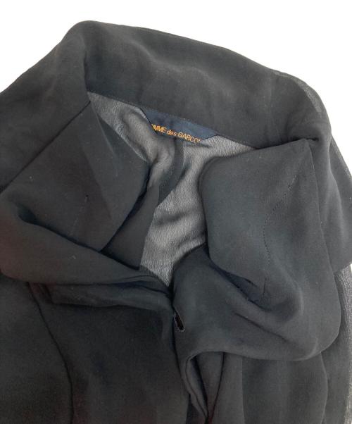 COMME des GARCONS（コムデギャルソン）COMME des GARCONS (コムデギャルソン) ヴィンテージシースルージャケット ブラック サイズ:Sの古着・服飾アイテム
