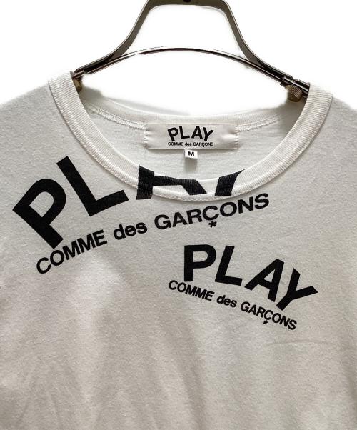PLAY COMME des GARCONS（プレイコムデギャルソン）PLAY COMME des GARCONS (プレイコムデギャルソン) 転写プリント S/S TEE ホワイト サイズ:Mの古着・服飾アイテム