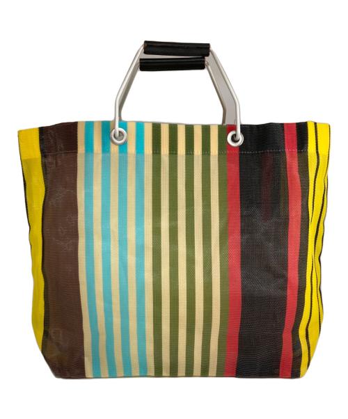 MARNI（マルニ）MARNI (マルニ) カフェ ストライプ トートバック マルチカラーの古着・服飾アイテム