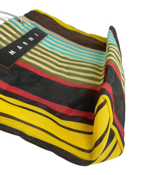 MARNI（マルニ）MARNI (マルニ) カフェ ストライプ トートバック マルチカラーの古着・服飾アイテム