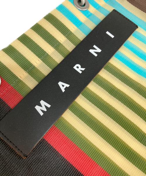 MARNI（マルニ）MARNI (マルニ) カフェ ストライプ トートバック マルチカラーの古着・服飾アイテム