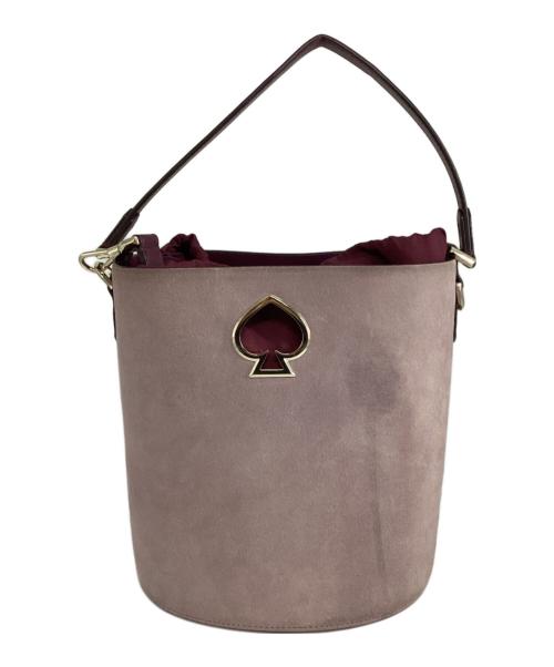 Kate Spade（ケイトスペード）Kate Spade (ケイトスペード) スージー スエード スモール バケットバッグ ピンクの古着・服飾アイテム