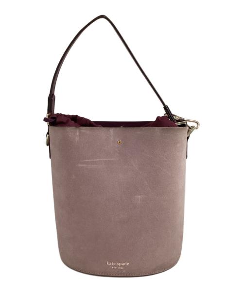 Kate Spade（ケイトスペード）Kate Spade (ケイトスペード) スージー スエード スモール バケットバッグ ピンクの古着・服飾アイテム