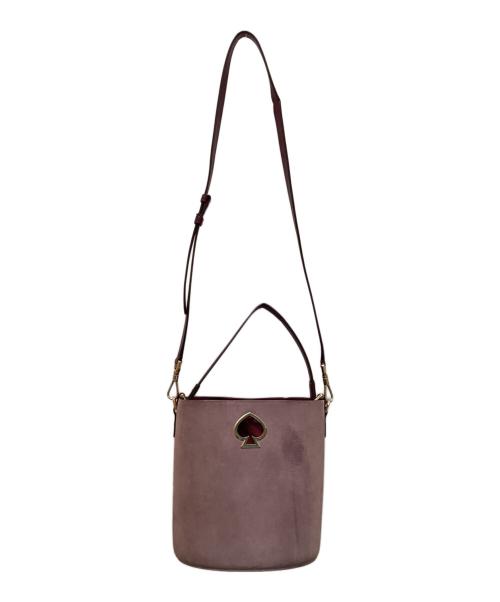 Kate Spade（ケイトスペード）Kate Spade (ケイトスペード) スージー スエード スモール バケットバッグ ピンクの古着・服飾アイテム