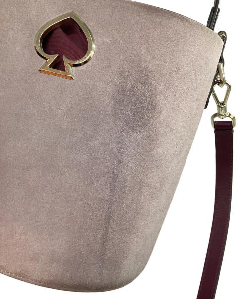 Kate Spade（ケイトスペード）Kate Spade (ケイトスペード) スージー スエード スモール バケットバッグ ピンクの古着・服飾アイテム